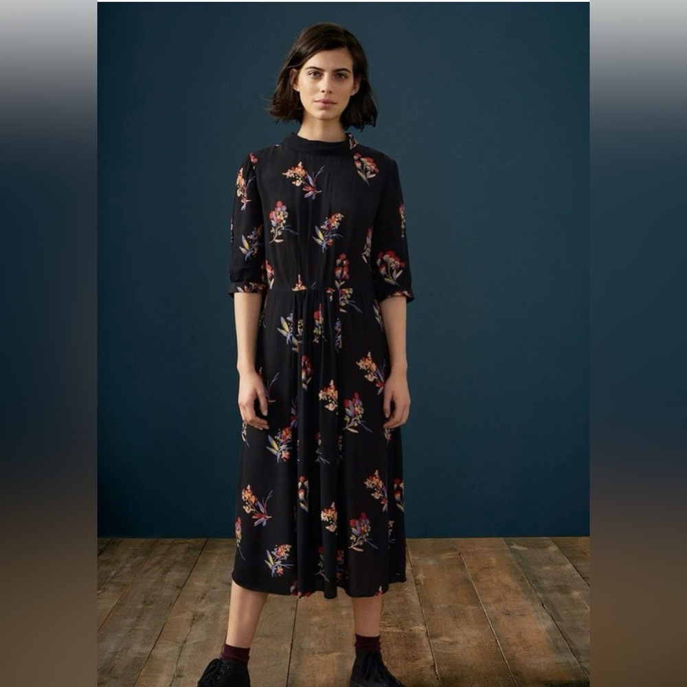 TOAST Maie print floral viscose dress - Altered